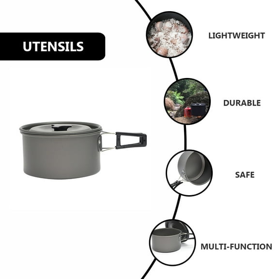 FRCOLOR  Camping Pot and Pan Non Stick Outdoor Non-stick Cookware