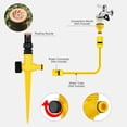 thumbnail image 4 of Rotating Sprinkler for Yard, 360° Rotation Auto Irrigation System with Ground Spike Base Design, 4 of 5