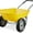 Yellow, variant on Dual-Wheel Home Utility Yard Wheelbarrow Garden Cart w/Built-in Stand for Lawn, Gardening, Construction - Orange
