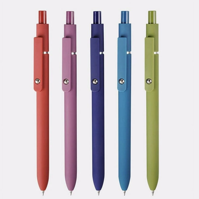 Retro Morandi Retractable Gel ink Ballpoint Pen,Extra Fine Point