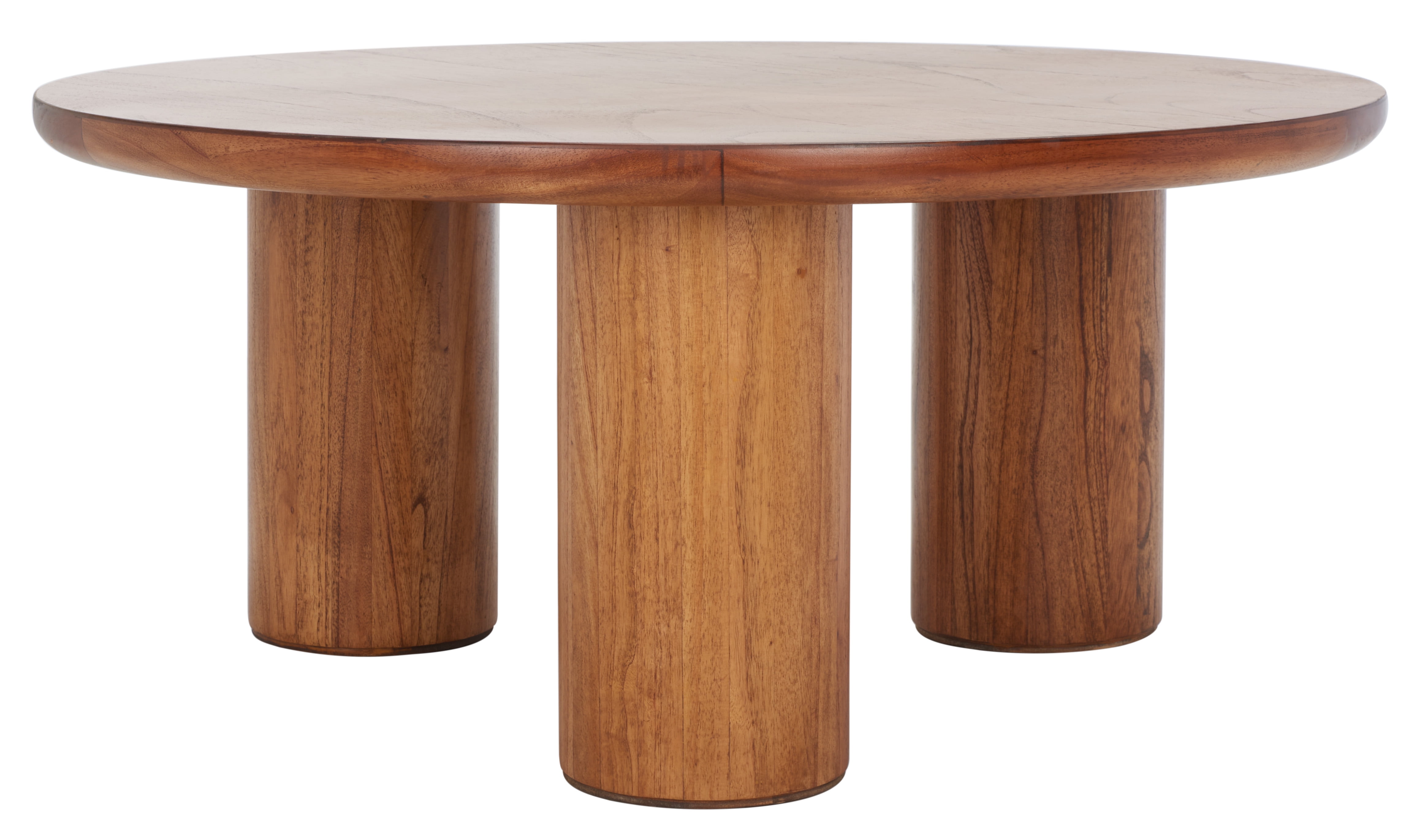 SAFAVIEH Mork Modern Style Natural Round Wood Coffee Table (40 in. W x 40 in. D x 18 in. H)
