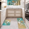 thumbnail image 3 of Anti Fatigue Starfish Kitchen Rugs, 2 Piece Set Kitchen Mats for Floor, Non Slip Waterproof Kitchen Rugs and Mats 15.7 Inch x 23.7 Inch+ 15.7 Inch x 47 Inch, 3 of 3