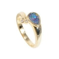 thumbnail image 4 of RAINBOW SURPRISE 18KT GOLD PLATED AUSTRALIAN BLACK OPAL RING, 4 of 4