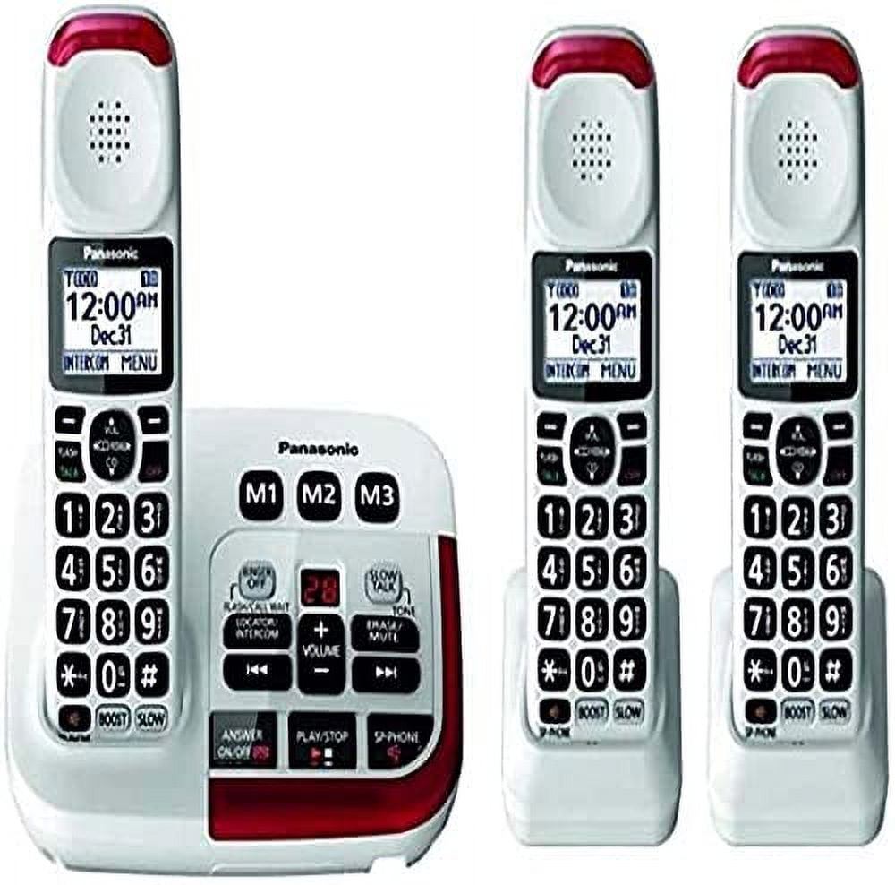 Panasonic KX-TGM420W Amplified Cordless Phone (3 Handsets)