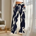thumbnail image 6 of Cadancy Lounge Pants Women Wide Leg Bows Print Cute Sweatpants with Pockets Drawstring Waist Casual Baggy Trouser Y2K Fashion Outfits, 6 of 6