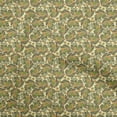 thumbnail image 1 of oneOone Rayon Yellow Fabric Kalamkari Fish Fabric For Sewing Printed Craft Fabric By The Yard 56 Inch Wide, 1 of 5