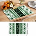 thumbnail image 6 of Green Black Southwest Placemats Set of 8 Farmhouse Aztec Boho Ethnic Art Place Mats Indoor Wipeable Table Mats Washable Cloth Dining Table Placemats for Kitchen Holiday Party Home Decor 13x19 Inch, 6 of 9