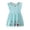 Mint Green, variant on Girls Dresses Children's Embroidered Printed Sleeveless Striped Dress for Stylish and Summer Adventures