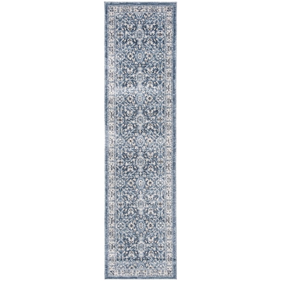 Safavieh Charleston Meridith Oriental Runner Rug, Navy/Crème, 2' x 6'