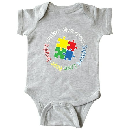 

Inktastic Autism Awareness Circle Gift Baby Boy or Baby Girl Bodysuit