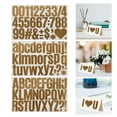 thumbnail image 6 of Hemoton 4 Sets Alphabet Stickers 2 Mailbox Numbers Labels Golden, 6 of 8