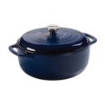 thumbnail image 1 of Lodge 6 Quart Indigo Enamel Cast Iron Dutch Oven, 1 of 6