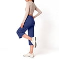 thumbnail image 6 of Duoif Women High Waist Yoga Pants Hollow Out Comfy Stretchy Leggings Compression Plus Size High Waisted Gym Workout Yoga Pants 2026 Womens Bottoms Blue XL, 6 of 9
