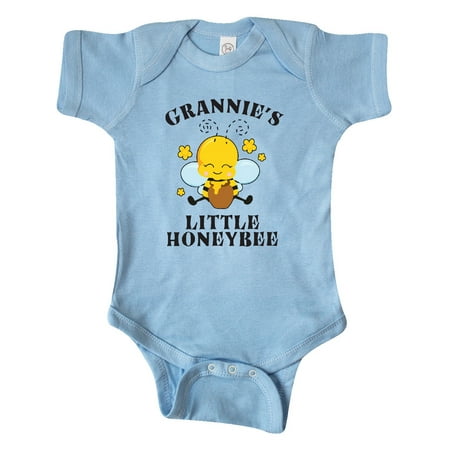 

Inktastic Cute Bee Grannie s Little Honeybee with Stars Gift Baby Boy or Baby Girl Bodysuit