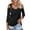 503_Black, variant on Sweet Home Farm 3/4 Sleeve T Shirts for Women Tops V Neck Casual Blouses Cold Shoulder Basic Tees Floral Print Tshirts V Neck T Shirts for Women Black