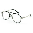 thumbnail image 2 of Men Large Aluminum Optical Frame Wide Fitment Reading Glasses with Titanium Temple TearDrop 147MM Ti05 +1.75, 2 of 5