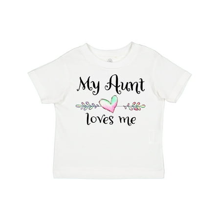 

Inktastic My Aunt Loves Me- Heart Boys or Girls Toddler T-Shirt