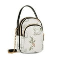 thumbnail image 7 of FORMRS Crossbody Bag for Women Quilted Travel Shoulder Cell Phone Purse with Chain Strap Handbag, Beige Rabbits and Carrots, 7 of 7