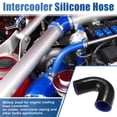 thumbnail image 2 of Unique Bargains 57mm 2.24" 135 Degree Elbow Silicone Reducer Hose Pipe Bend Turbo Water Intercooler Black, 2 of 6