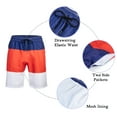 thumbnail image 5 of LELINTA Mens Swim Trunks Watershort Swimsuit Board Colorblock Shorts Bathing Suits Elastic Waist Drawstring, 5 of 8