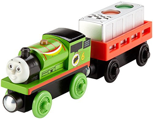 Race Percy Ready Set Battery Operated Fisher-Price Thomas & Friends Wooden Railway 