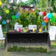 thumbnail image 5 of 4pcs Black And Gold Party Tablecloth Plastic Tablecloth 137x274cm Gold Dot, 5 of 5