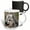 Multicolor, variant on 3drose, Grey Wolf with Ears Back, 11oz Two-tone Green Mug