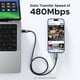 thumbnail image 5 of Cable USB C a USB C UGREEN Uno de 100 W, carga rápida, 1 m, negro, 5 of 8