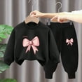 thumbnail image 2 of UAYOTSE Girls Outfit Sets 2 Pieces Long Sleeve Pullover Printed Girls Clothing Sets Orange Size 6 T,Sizes 3-4 Years, 2 of 5