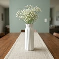 thumbnail image 5 of Flower Vase Clear, Unbreakable Narrow Bud Vase for Single Stem Roses, Shatterproof Plastic Vase for Office Desk White 2.8"L x 2.8"W x 7.9"H, 5 of 6