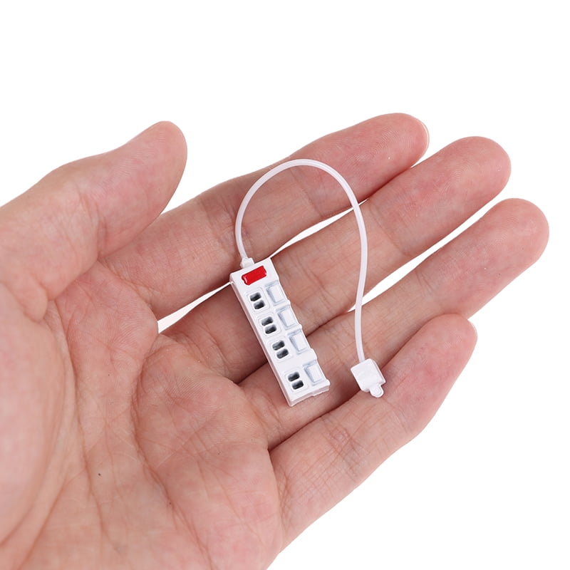 1:12 Miniature Dollhouse Socket Charging Cable for Mini Mobile Phone DecoratWKV 