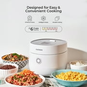 CUCKOO Micom Rice Cooker 6-Cup Uncooked / 12-Cup Cooked with Nonstick Inner Pot, Versatile Rice Maker with 9 Menu Options, Fuzzy Logic Technology, Auto Clean, Quick Rice Mode, White (CR-0675FW)