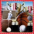 thumbnail image 3 of 5 Pcs Resin Sports Ball Base Memo Clips, Table Number Card Holders for Wedding Parties, Photo Stands for Office and Home Decoration Office&Craft&Stationery, 3 of 6