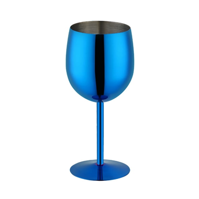 Dsscvnef Verre en Acier Inoxydable 18oz Gobelet en Métal Incassable pour Champagne Rouge Intérieur Extérieur Fête Voyage Camping Piscine Élégant Moderne Portable