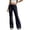 j100-Navy, variant on LIIPEE Casual Flared Pants For Women Solid Color Drawstring Waist Loose Pants Ladies Comfortable Everyday Trousers,L