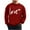 Red, variant on FAWUUDO Men Valentine's Tops Red Heart Printed Shirts Long Sleeve Clothes