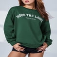 thumbnail image 2 of Women‘s Loose Sweatshirt Letter Print Crew Neck Long Sleeve Pullovers, 2 of 9