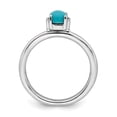 thumbnail image 2 of Stackable Expressions Sterling Silver Cabochon Ring, 2 of 7