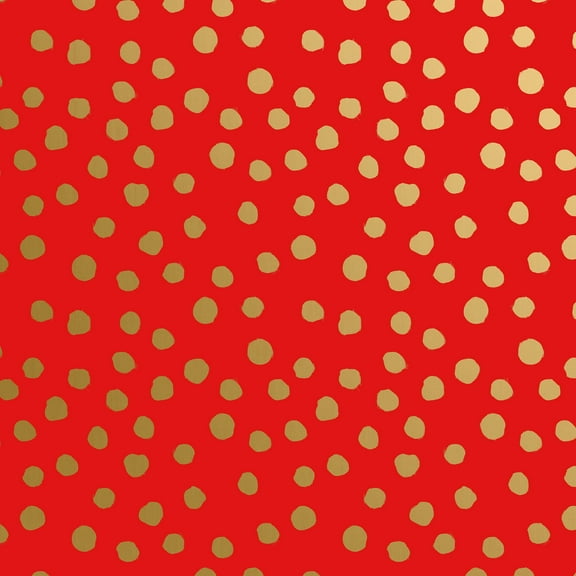 Jillson & Roberts Christmas Gift Wrap, Elegant Dots (6 Jumbo Rolls 10 feet x 30 inches)