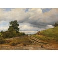 thumbnail image 3 of Georg Heinrich Crola 14x11 Black Modern Framed Museum Art Print Titled - Am Chiemsee in Bavaria (1833), 3 of 5