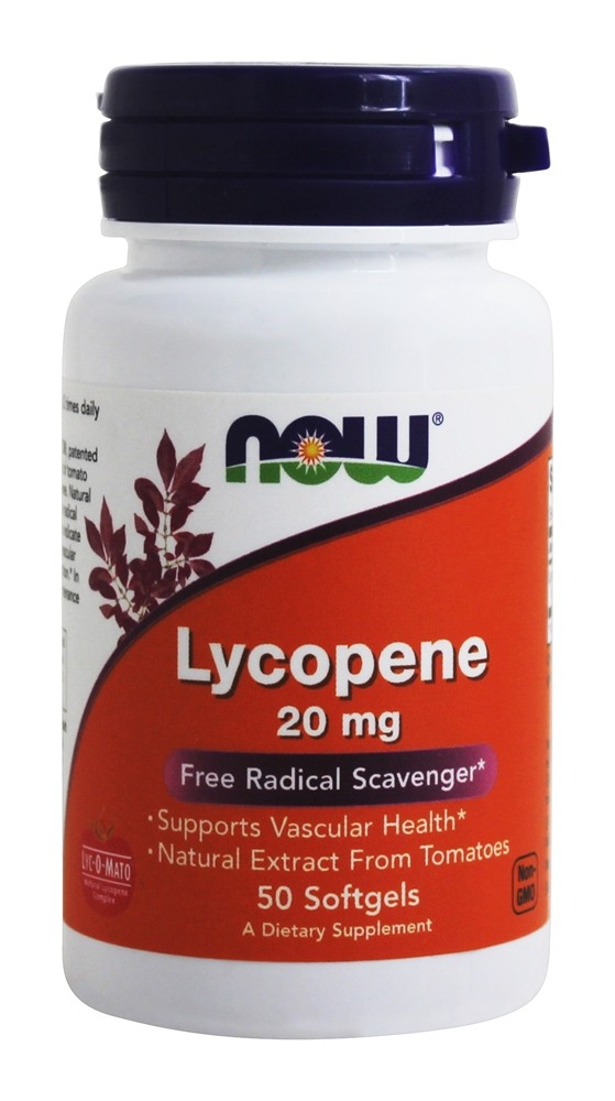 Now Foods Lycopene 20 mg 50 Softgels