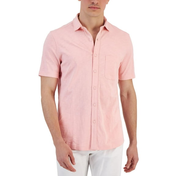 Club Room Mens Cotton Collared Button-Down Shirt