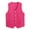 Hot Pink, variant on Women Men Button Vest Volunteer Activity Vest Unisex Waiter Waistcoat Bartender Work Uniform Navy Blue L