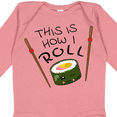 thumbnail image 4 of Inktastic This is How I Roll Cute Sushi Boys or Girls Long Sleeve Baby Bodysuit, 4 of 5