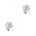 thumbnail image 4 of Sonducket Vintage Women Plume Fascinator Estilo retro Velo Hat Ladies Styling Accesorios Headwear Club Horse Racing Events Rose rosa rojo azul 2piezas, 4 of 6