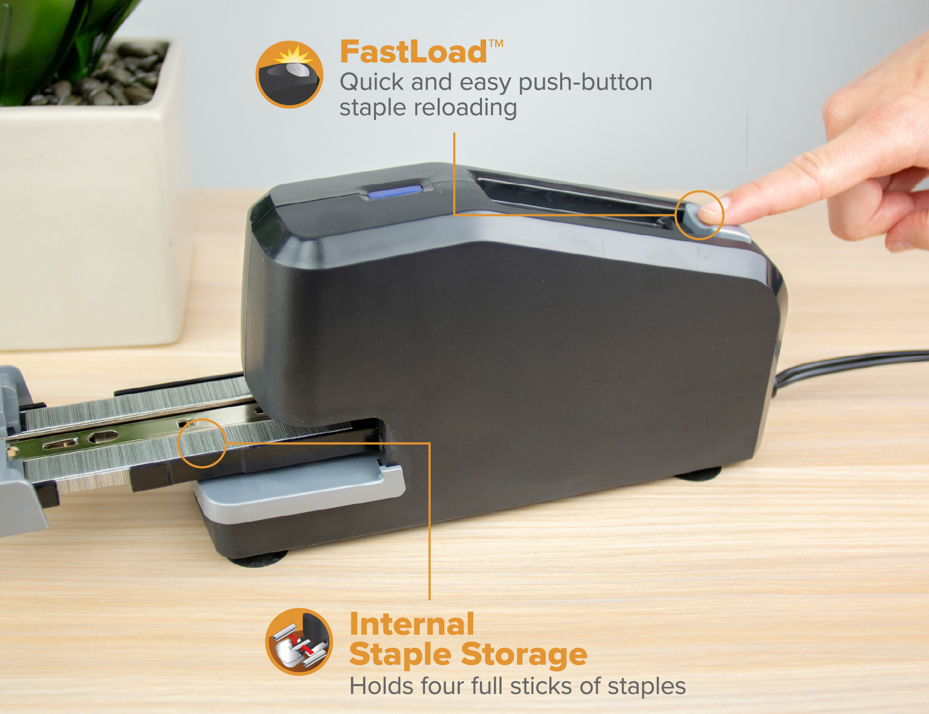 Bostitch Office Impulse 30 Electric Stapler, Black photo 7
