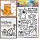thumbnail image 1 of Sellos de silicona transparentes con estampado de huella de pata para tazas de café, con diseño de gato y presión., 1 of 9