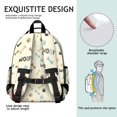 thumbnail image 5 of Dog Paw Print and Bones with Woof Cute School Backpack Bag for School with Padded Back and Adjustable Shoulder Straps 15.25"x11.5"x5.25", 5 of 5