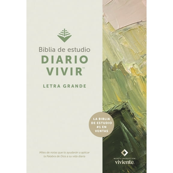 Biblia de Estudio del Diario Vivir Ntv, Letra Grande (Tapa Dura, Letra Roja), (Hardcover)