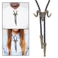 thumbnail image 4 of Corbata bolo estilo occidental,Bolo Tie Cabeza de Cabra Vaquero Occidental Hombres Mujeres,Colgante de rodeo con diseño de vintage americana,Collar retro de moda con lazos de bolo de, 4 of 8